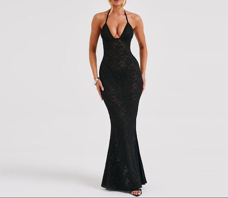 Vestido Contorno de Renda