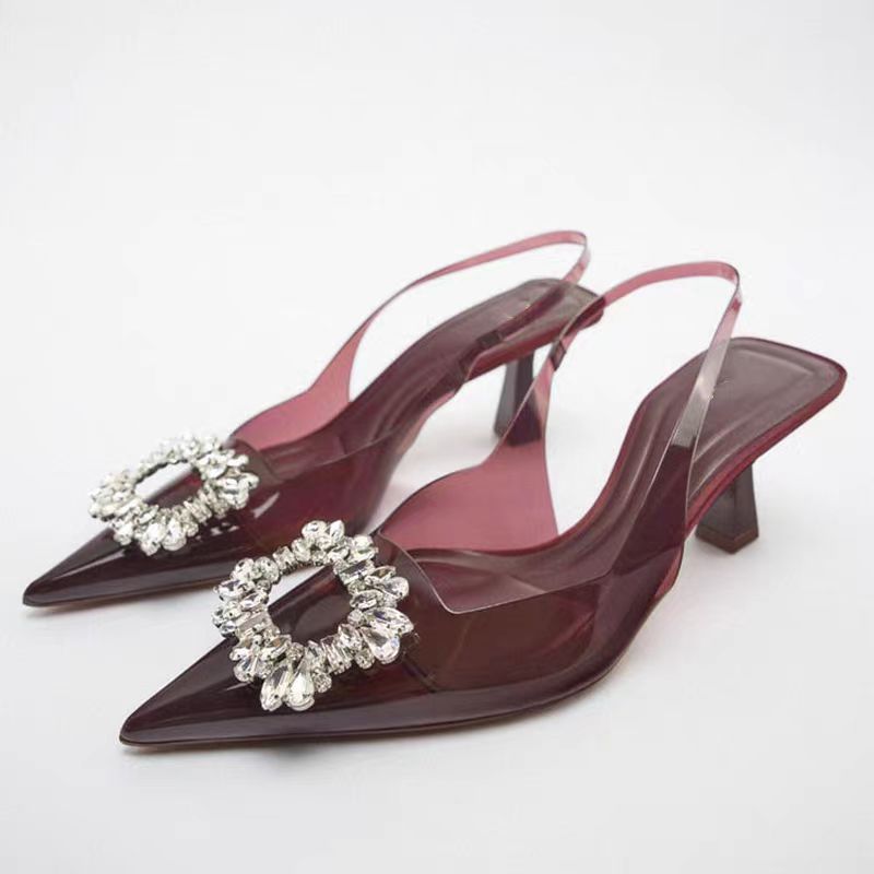 Sapatos de Salto Cristal Radiante