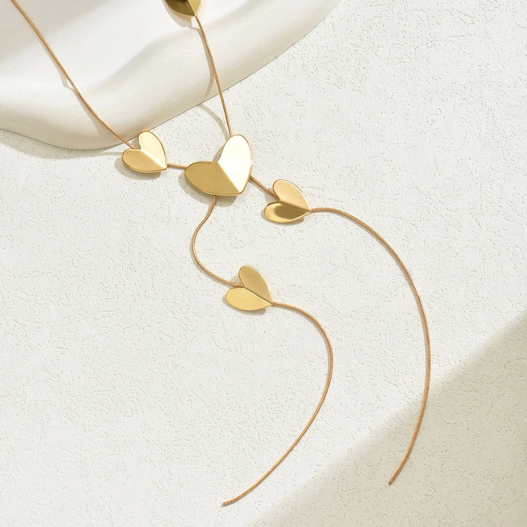 Colar Cascata de Corações