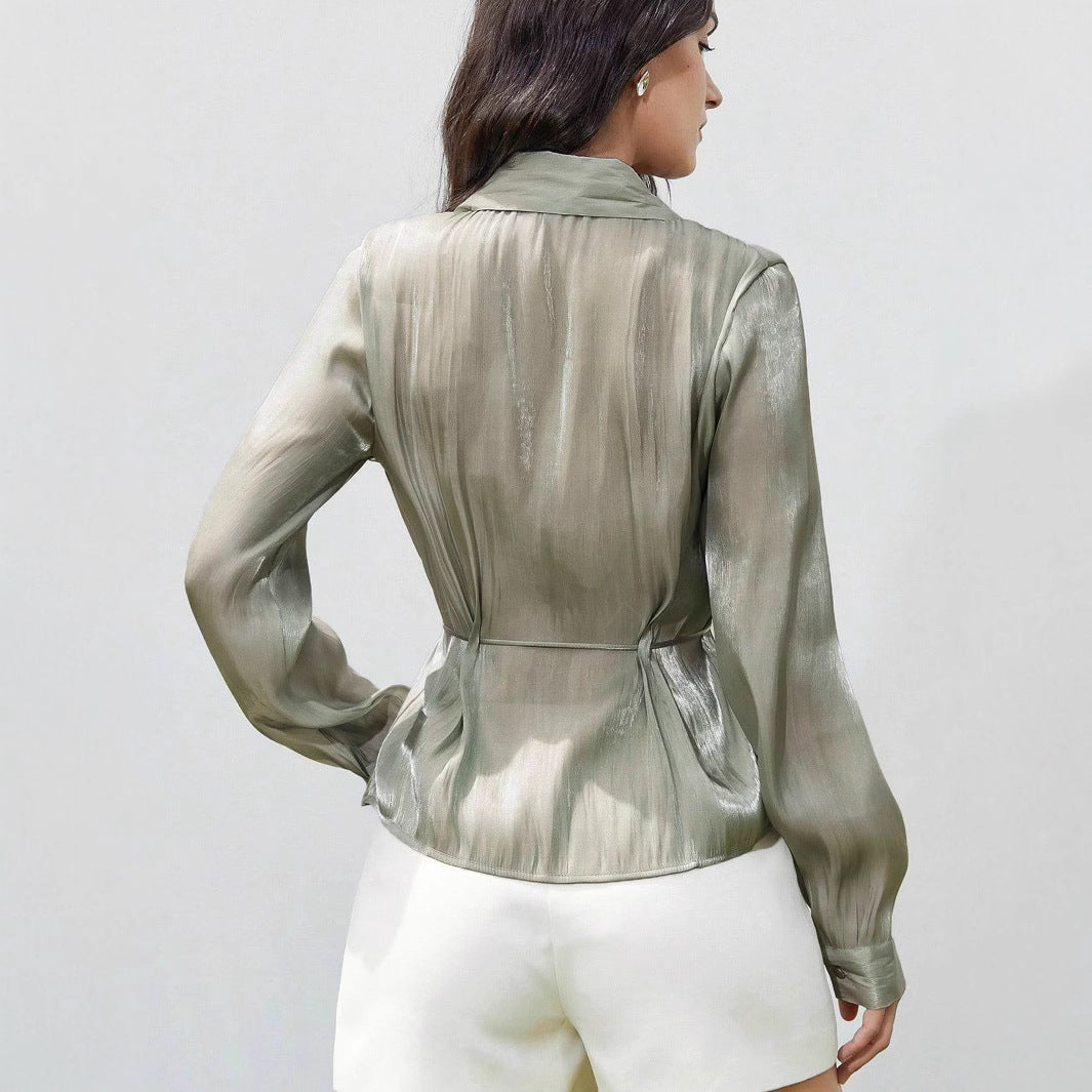 Blusa Acetinada Aurora