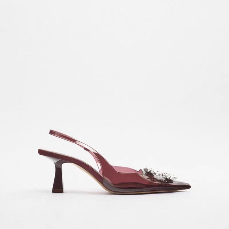 Sapatos de Salto Cristal Radiante