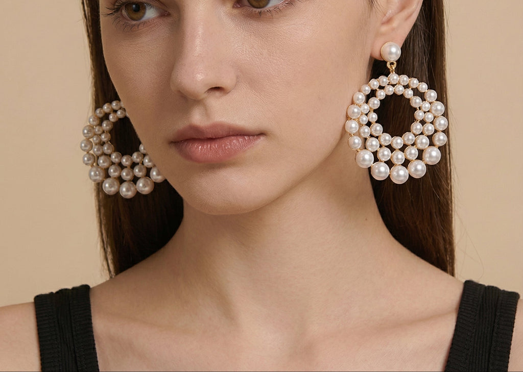 Brincos Constelação de Pérolas